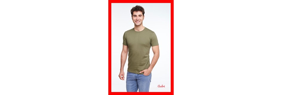 Vyriški marškinėliai T-shirt, medvilnės ir elastano pluošto.